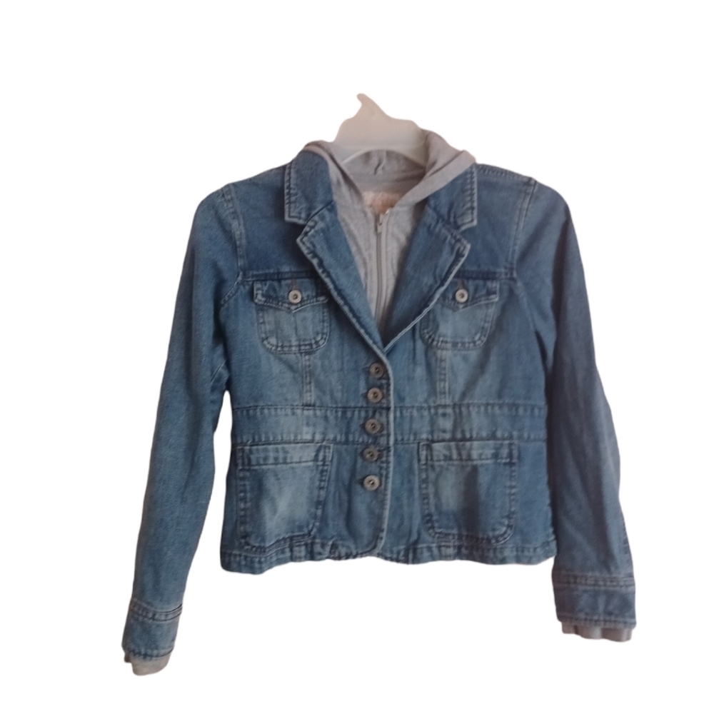 Personal Identity 100% Cotton Hoodie Denim Jacket